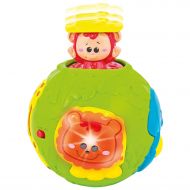 KiddoLab Jungle Animal Roll & Learn Fun Baby Activity Ball. Activity Center with Lights, Sounds and Music. Electronic Playtime Light Up Monkey Ball Toy for Infants and Toddlers Aged 6 Month