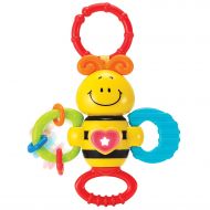 KiddoLab Twist, Rattle & Shake Musical Bee Light-Up Toy and Teething Ring for Toddlers 3 Months+ Sensory Chew and Fine Motor Skills Toy for Newborn Musical Playtime Baby Rattle and