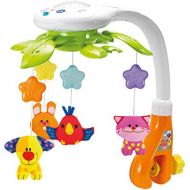 [아마존베스트]KiddoLab Baby Crib Mobile with Lights and Relaxing Music. Includes Ceiling Light Projector with Stars, Animals. Musical Crib Mobile with Timer. Nursery Toys for Babies Ages 0 to 24