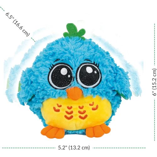  KiddoLab My Dancing and Singing Bird Mr. Blue - Musical Toys for Toddlers and Infants. Baby Singing Funny Owl Toy. Sound and Touch Activated Blue Bird Toy for Girls and Boys, Age 6 Months t