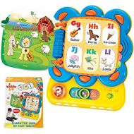 KiddoLab Learning Toys for Toddlers, Chapa The Lion, My First Tablet Interactive Touch and Learn Activity Sound Book. Alphabet and Word Learning Toy for Infants.Educational Toys fo
