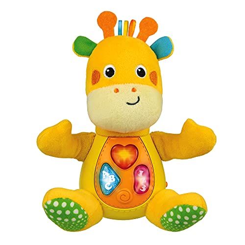  KiddoLab Charmie The Giraffe. Baby Learning Stuffed Giraffe Toy with Plush Snuggle Body. Featuring Simple and Fun Phrases, Sounds, and Melodies for Ages 3 Months+. Toddler Learning Toy with