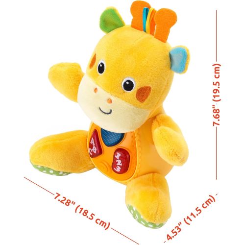 KiddoLab Charmie The Giraffe. Baby Learning Stuffed Giraffe Toy with Plush Snuggle Body. Featuring Simple and Fun Phrases, Sounds, and Melodies for Ages 3 Months+. Toddler Learning Toy with