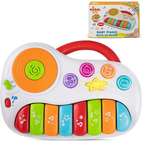  KiddoLab Toddler Piano, Baby Piano with DJ Mixer. Baby Musical Instruments for Educational Development. Electronic Play Piano. Kids Keyboard Piano 1 - 5 Years Age