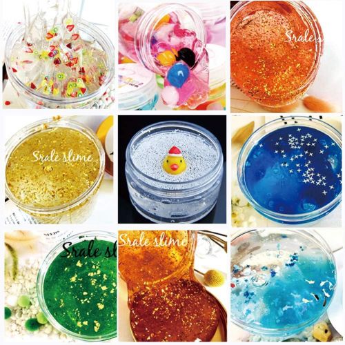  [아마존베스트]DIY Slime Kit Slime Supplies for Girls Boys Clear Slime for Kids with Glitter Jar Foam Bead and Unicorn Toys for Slime Making kit Aged 6+