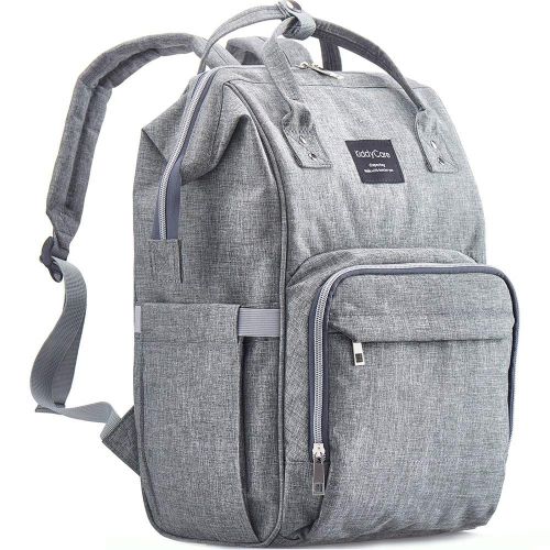  [아마존베스트]KiddyCare Diaper Bag Backpack, Multi-Function Waterproof Maternity Nappy Bags for Travel with Baby, Large Capacity, Durable and Stylish, Gray