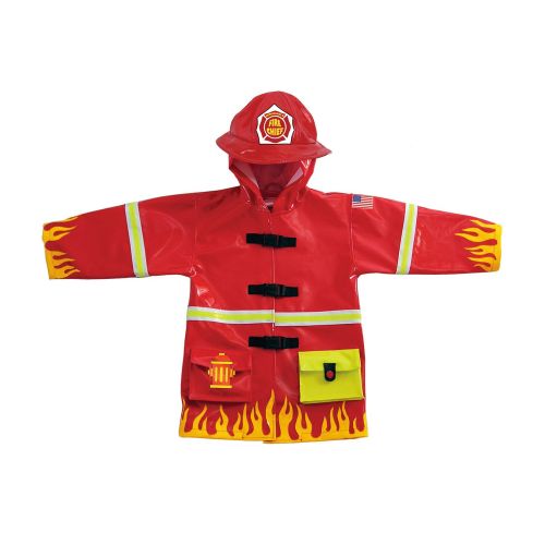  Kidorable Fireman Rain Coat and Umbrella Set (3T)