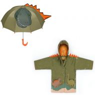 Kidorable Dinosaur Raincoat and Umbrella Set (4T)