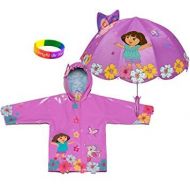 Kidorable Dora The Explorer Raincoat WITH Umbrella (2T)