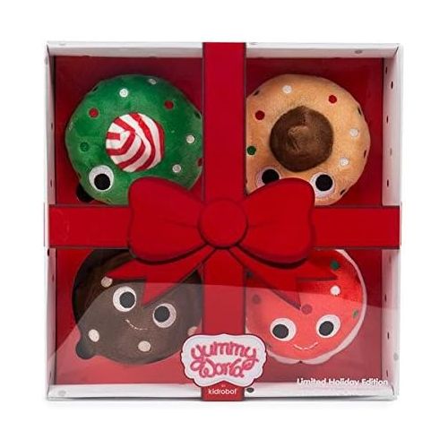 키드로봇 Kidrobot Yummy World Cookie Squad 4-Inch Small Plush 4-Pack [Holiday]