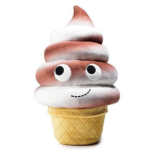 키드로봇 Kidrobot Yummy World Chocolate Swirl Soft 16 Inch Ice Cream Plush