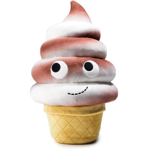 키드로봇 Kidrobot Yummy World Chocolate Swirl Soft 16 Inch Ice Cream Plush