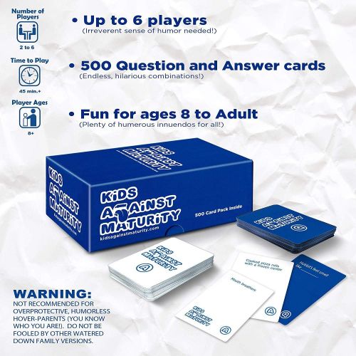  [아마존 핫딜]  [아마존핫딜]Kids Against Maturity: A Card Game for Kids, Super Fun Hilarious for Family Party Game Night