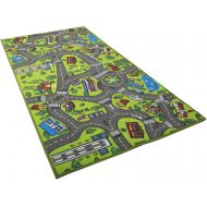 [아마존 핫딜] [아마존핫딜]Angels Kids Carpet Playmat Rug City Life Great for Playing with Cars and Toys - Play, Learn and Have Fun Safely - Kids Baby, Children Educational Road Traffic Play Mat, for Bedroom Play R