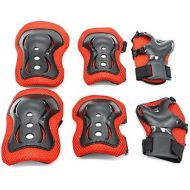 [아마존베스트]Kids Protective Gear,Knee Pads Elbow Pads Wrist Guards 3 In 1 set For Inline Roller Skating Biking Sports Safe Guard