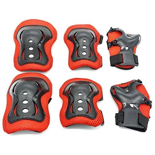  [아마존베스트]Kids Protective Gear,Knee Pads Elbow Pads Wrist Guards 3 In 1 set For Inline Roller Skating Biking Sports Safe Guard