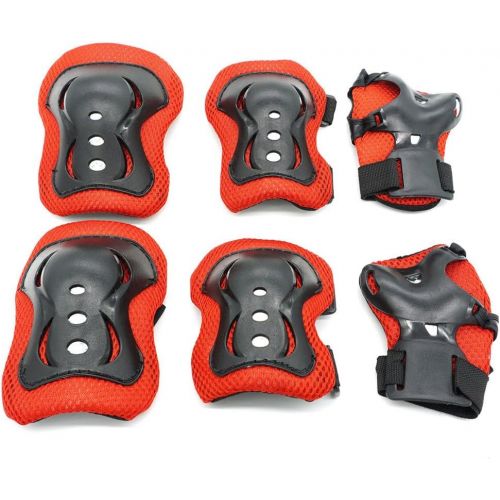  [아마존베스트]Kids Protective Gear,Knee Pads Elbow Pads Wrist Guards 3 In 1 set For Inline Roller Skating Biking Sports Safe Guard