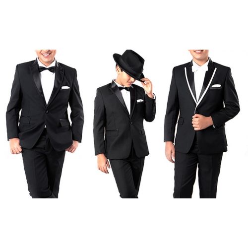  Kids Tuxedos and Suits Set (4-, or 5-Piece)