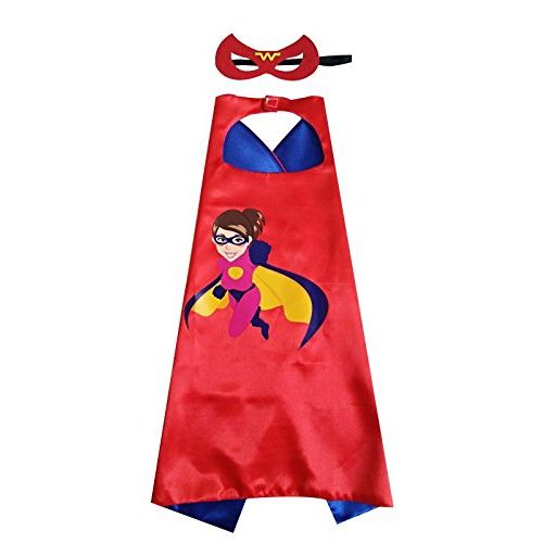  Kids Capes JDProvisions Captain America Blue and Mask Set (Captain America) (Blue)