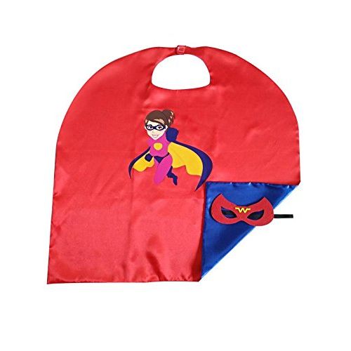  Kids Capes JDProvisions Captain America Blue and Mask Set (Captain America) (Blue)