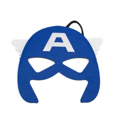  Kids Capes JDProvisions Captain America Blue and Mask Set (Captain America) (Blue)