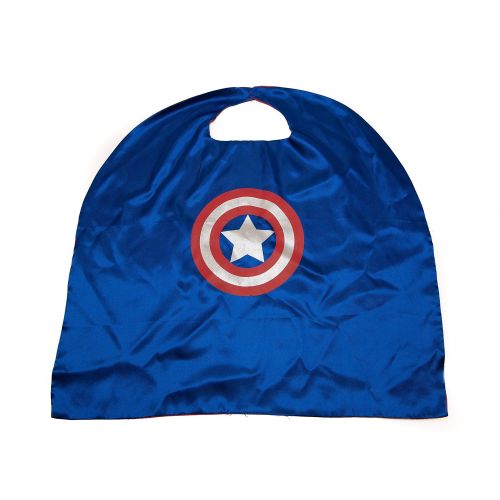  Kids Capes JDProvisions Captain America Blue and Mask Set (Captain America) (Blue)