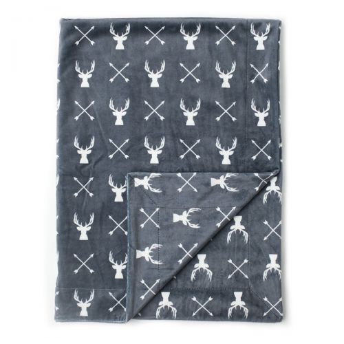  Kids N' Such Kids N Such Minky Baby Blanket 30 x 40 - Deer - Soft Swaddle Blanket for Newborns and Toddlers - Best for Boy or Girl Crib Bedding, Nursery, and Security - Plush Double Layer Fleec