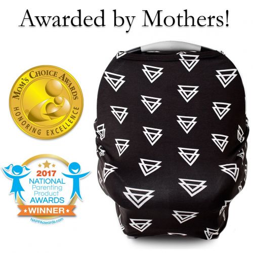  Kids N Nursing Cover, Car Seat Canopy, Shopping Cart, High Chair, Stroller and Carseat Covers for Boys and Girls- Best Stretchy Infinity Scarf and Shawl- Multi Use Breastfeeding Cover Up-