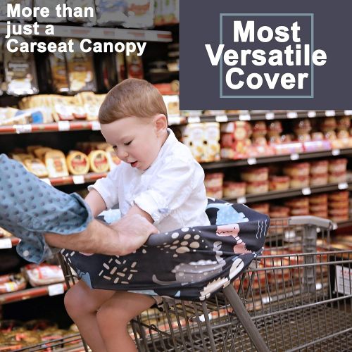  Kids N Such Nursing Cover, Car Seat Canopy, Shopping Cart, High Chair, Stroller and Carseat Covers for Boys or Girls-...