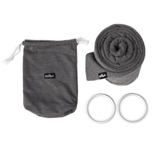  Kids N Such 4 in 1 Baby Carrier Wrap and Baby Sling Carrier, Charcoal Gray Cotton,Ring Sling