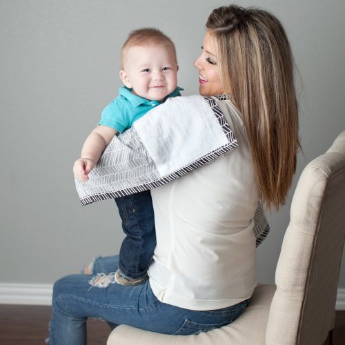  [아마존베스트]Kids N' Such Nursing Cover with Sewn In Burp Cloth for Breastfeeding Infants | FREE Matching Pouch- Best Apron...