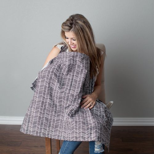  [아마존베스트]Kids N' Such Nursing Cover with Sewn In Burp Cloth for Breastfeeding Infants | FREE Matching Pouch- Best Apron...