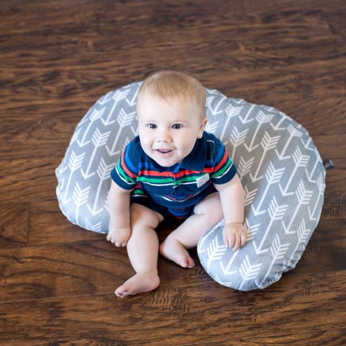  [아마존베스트]Kids N' Such Minky Nursing Pillow Cover | Arrow Pattern Slipcover | Best for Breastfeeding Moms | Soft Fabric Fits Snug On Infant Nursing Pillows to Aid Mothers While Breast Feeding | Great Bab