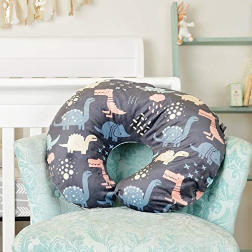  [아마존베스트]Kids N' Such Minky Nursing Pillow Cover | Dinosaurs Pattern Slipcover | Best for Breastfeeding Moms | Soft Fabric Fits Snug On Infant Nursing Pillows to Aid Mothers While Breast Feeding | Great