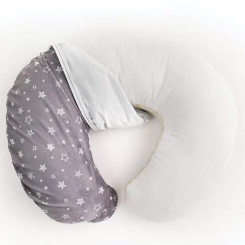  [아마존베스트]Kids N' Such Minky Nursing Pillow Cover | Stars Pattern Slipcover | Best for Breastfeeding Moms | Soft Fabric Fits Snug On Infant Nursing Pillows to Aid Mothers While Breast Feeding | Great Bab