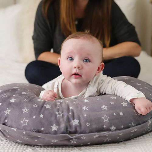  [아마존베스트]Kids N' Such Minky Nursing Pillow Cover | Stars Pattern Slipcover | Best for Breastfeeding Moms | Soft Fabric Fits Snug On Infant Nursing Pillows to Aid Mothers While Breast Feeding | Great Bab