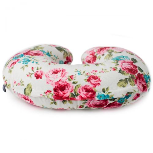  [아마존베스트]Kids N' Such Minky Nursing Pillow Cover | White Floral Pattern Slipcover | Best for Breastfeeding Moms | Soft Fabric Fits Snug On Infant Nursing Pillows to Aid Mothers While Breast Feeding | Gr