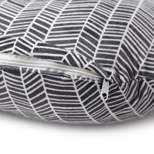  [아마존베스트]Kids N' Such Minky Nursing Pillow Cover | Herringbone Pattern Slipcover | Best for Breastfeeding Moms | Soft Fabric Fits Snug On Infant Nursing Pillows to Aid Mothers While Breast Feeding | Gre