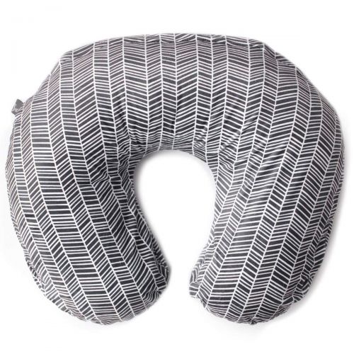  [아마존베스트]Kids N' Such Minky Nursing Pillow Cover | Herringbone Pattern Slipcover | Best for Breastfeeding Moms | Soft Fabric Fits Snug On Infant Nursing Pillows to Aid Mothers While Breast Feeding | Gre