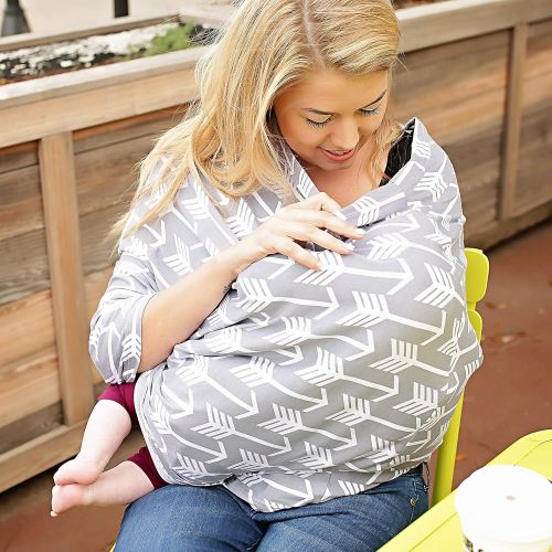  [아마존베스트]Kids N' Such Nursing Cover, Car Seat Canopy, Shopping Cart, High Chair, Stroller and Carseat Covers for Boys and Girls - Best Stretchy Infinity Scarf and Shawl - Multi Use Breastfeeding Cover U