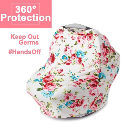  [아마존베스트]Kids N' Such Nursing Cover, Car Seat Canopy, Shopping Cart, High Chair, Stroller and Carseat Covers for Girls- Best...