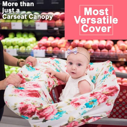  [아마존베스트]Kids N' Such Nursing Cover, Car Seat Canopy, Shopping Cart, High Chair, Stroller and Carseat Covers for Girls- Best...