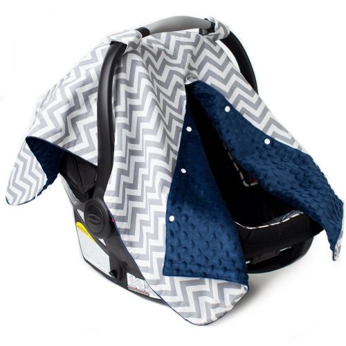  [아마존베스트]Kids N' Such 2 in 1 Carseat Canopy and Nursing Cover Up with Peekaboo Opening | Large Infant Car Seat Canopy for Girl or Boy | Best Baby Shower Gift for Breastfeeding Moms | Chevron Pattern wit