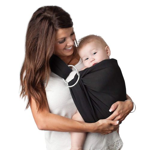  [아마존베스트]Kids N' Such 4 in 1 Baby Wrap Carrier and Ring Sling by Kids N Such | Cotton | Use as a Postpartum Belt and Nursing Cover with Free Carrying Pouch | Best Baby Shower Gift for Boys or Girls