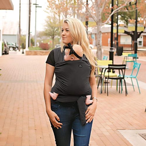  [아마존베스트]Kids N' Such 4 in 1 Baby Wrap Carrier and Ring Sling by Kids N Such | Cotton | Use as a Postpartum Belt and Nursing Cover with Free Carrying Pouch | Best Baby Shower Gift for Boys or Girls