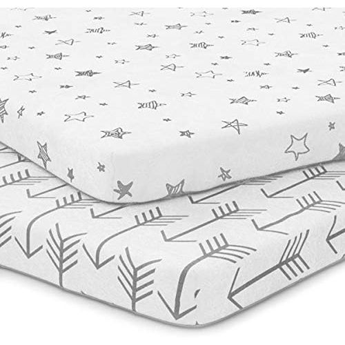  Kids N Such Kids N’ Such Pack N Play Fitted Sheet Set for Pack N Play Mattress Pad, 2 Pack