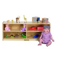 Kids Station by Peffer Cabinets Kids Station 18 4 Sect Preschool Cabinet, Fully Assembled