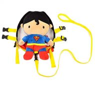 KidsEmbrace Superman Toddler Backpack with Detachable Kids Leash and Adjustable Safety Harness, DC Comics