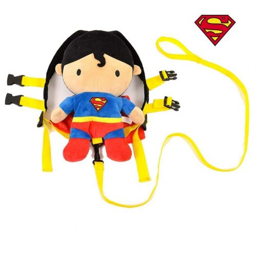  KidsEmbrace Superman Toddler Backpack with Detachable Kids Leash and Adjustable Safety Harness, DC Comics