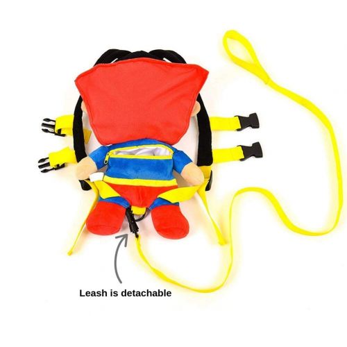  KidsEmbrace Superman Toddler Backpack with Detachable Kids Leash and Adjustable Safety Harness, DC Comics